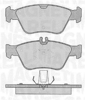 MAGNETI MARELLI 363916060310 -  Комплект тормозных колодок, дисковый тормоз